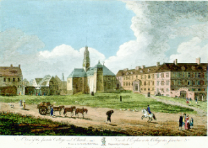 Jesuit college and church, Quebec City, 1761 (Nat. Archive of Cda)