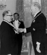 Receiving the Order of Canada